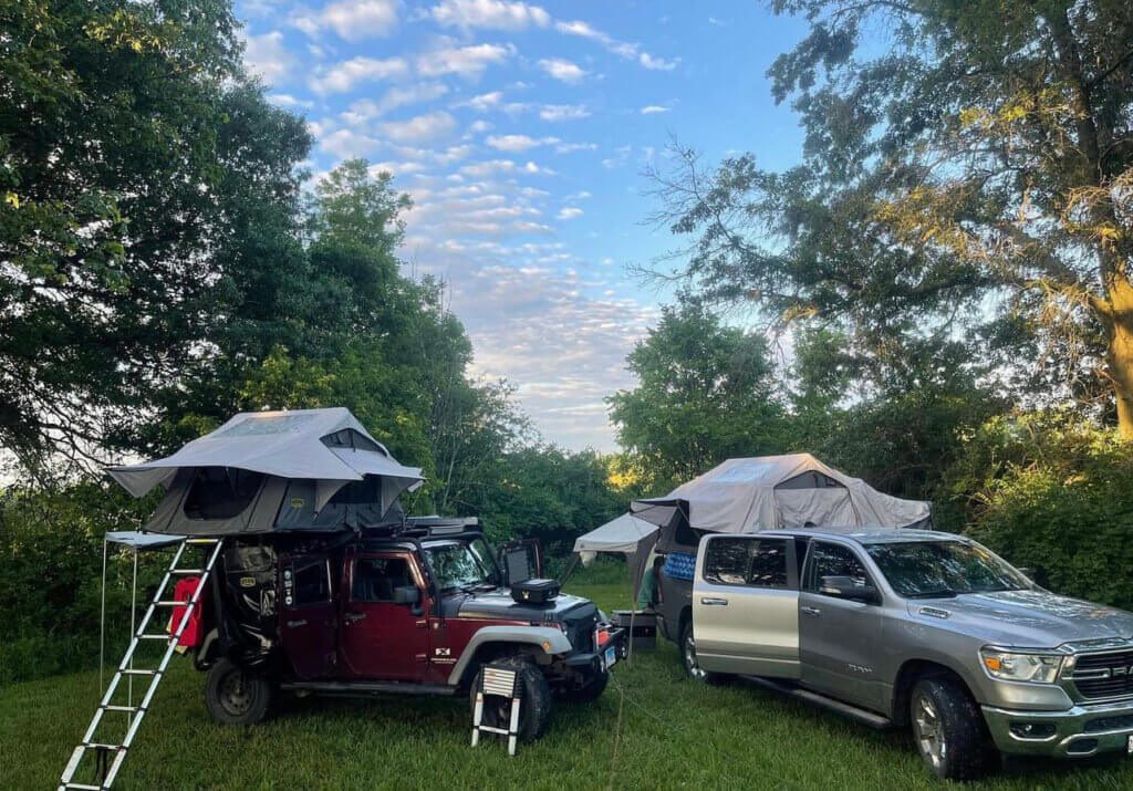 Camping with Rooftop Tents