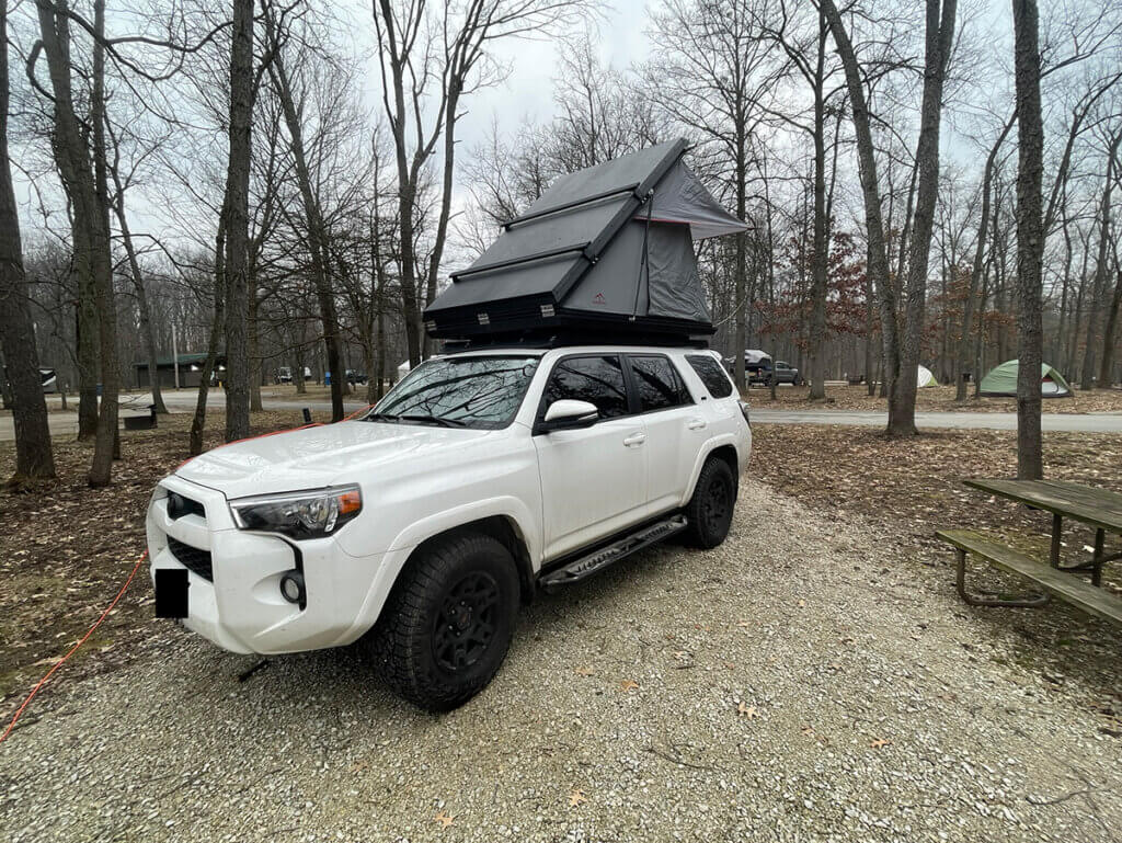 Camping at Kickapoo State Park Illinois